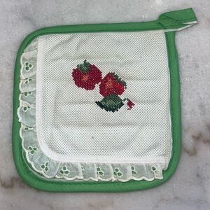 New vintage cross stitch hot pad